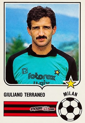 Sticker Giuliano Terraneo - Forza Goal 1985-1986
 n. MIL2 - Perfetti
