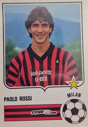 Figurina Paolo Rossi - Forza Goal 1985-1986
 n. MIL3 - Perfetti