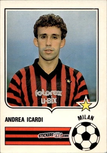 Sticker Andrea Icardi - Forza Goal 1985-1986
 n. MIL15 - Perfetti