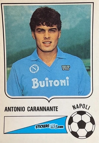 Sticker Antonio Carannante - Forza Goal 1985-1986
 n. NAP8 - Perfetti