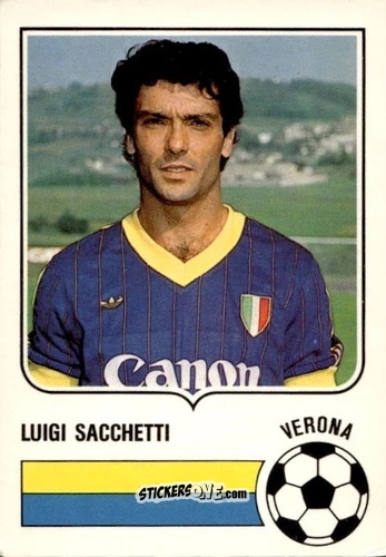 Sticker Luigi Sacchetti - Forza Goal 1985-1986
 n. VER14 - Perfetti