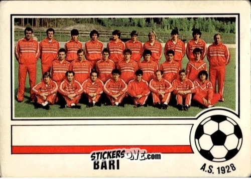 Figurina Squadra - Forza Goal 1984-1985
 n. BAR1 - Perfetti