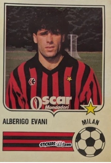Sticker Alberigo Evani - Forza Goal 1984-1985
 n. MIL4 - Perfetti