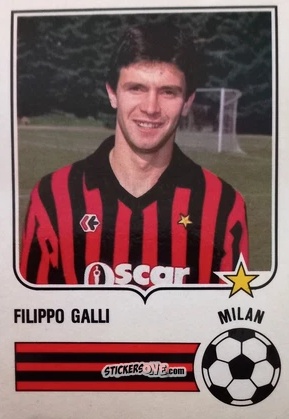Sticker Filippo Galli - Forza Goal 1984-1985
 n. MIL7 - Perfetti