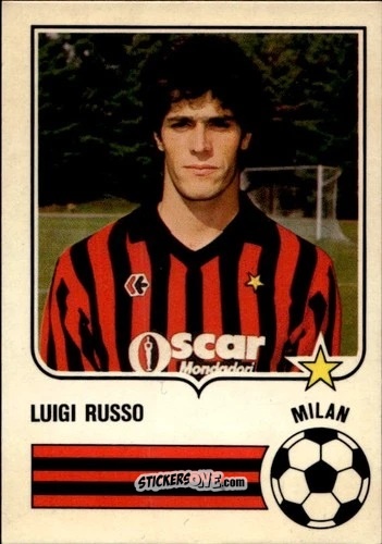 Sticker Luigi Russo - Forza Goal 1984-1985
 n. MIL8 - Perfetti