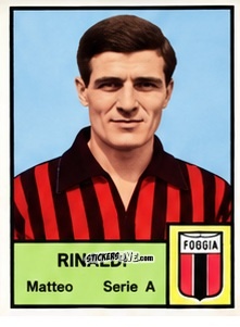 Sticker Matteo Rinaldi - Tutti i Calciatori 1964-65
 n. 126 - MIRA