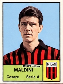 Figurina Cesare Maldini - Tutti i Calciatori 1964-65
 n. 289 - MIRA