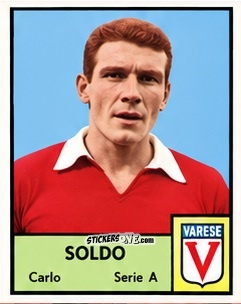 Sticker Carlo Soldo - Tutti i Calciatori 1964-65
 n. 380 - MIRA