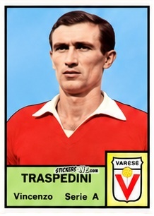 Sticker Vincenzo Traspedini - Tutti i Calciatori 1964-65
 n. 384 - MIRA
