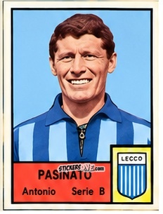 Sticker Antonio Pasinato - Tutti i Calciatori 1964-65
 n. 444 - MIRA