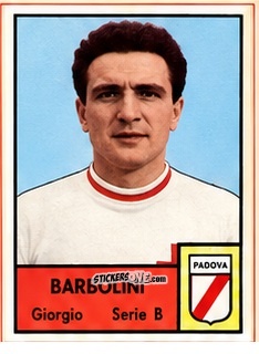 Sticker Giorgio Barbolini - Tutti i Calciatori 1964-65
 n. 504 - MIRA