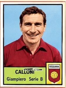 Sticker Giampiero Calloni - Tutti i Calciatori 1964-65
 n. 571 - MIRA