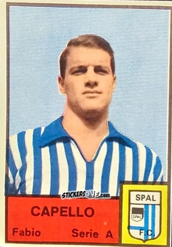Figurina Fabio Capello - Tutti i Calciatori 1964-65
 n. 581 - MIRA