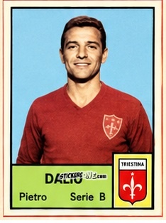 Sticker Pietro Dalio - Tutti i Calciatori 1964-65
 n. 607 - MIRA