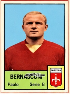Sticker Paolo Bernasconi - Tutti i Calciatori 1964-65
 n. 608 - MIRA