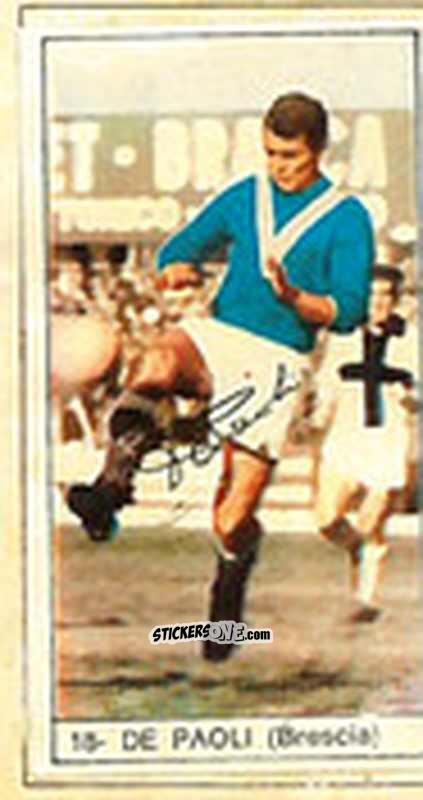 Sticker De Paoli - Calcio Italia 1965-66 n. 18 - Baggioli