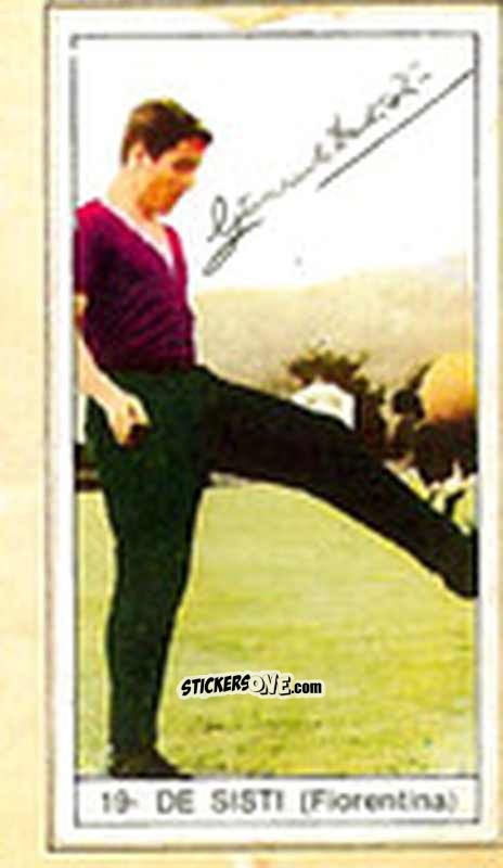 Sticker De Sisti - Calcio Italia 1965-66 n. 19 - Baggioli
