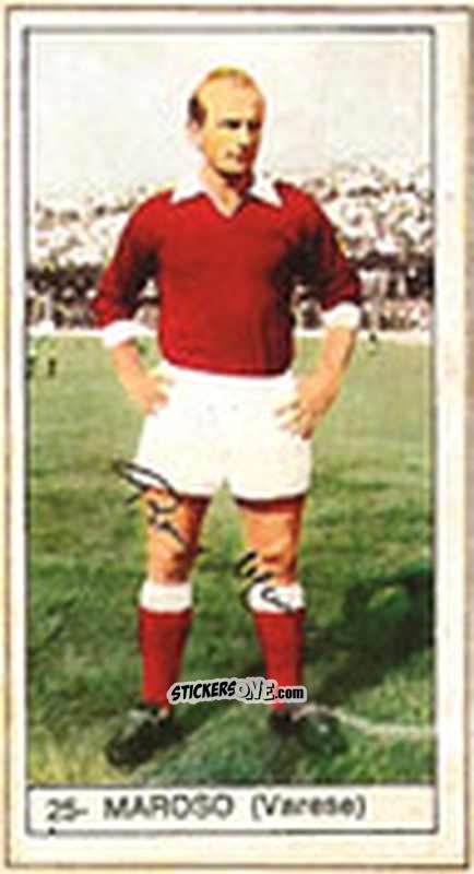 Sticker Maroso - Calcio Italia 1965-66 n. 25 - Baggioli