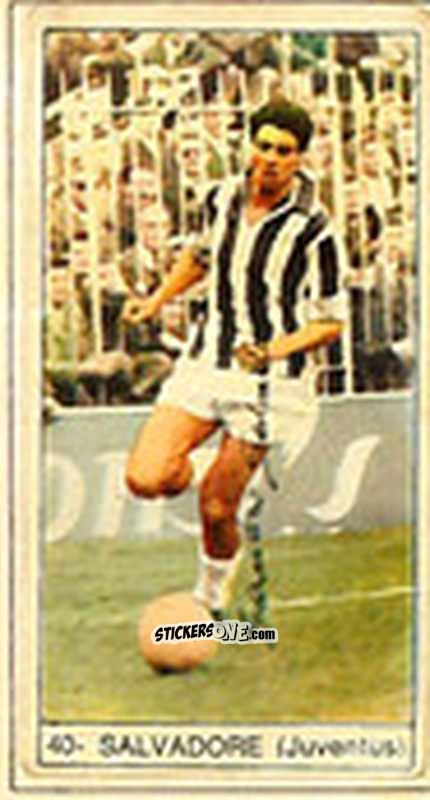 Sticker Salvadore - Calcio Italia 1965-66 n. 40 - Baggioli