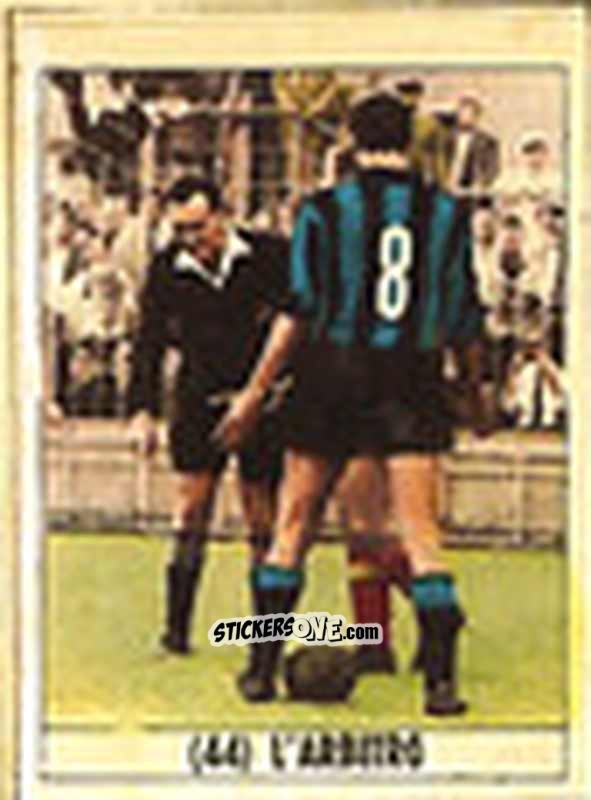 Sticker L'Arbitro - Calcio Italia 1965-66
 n. 44 - Baggioli