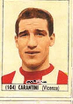 Sticker Carantini - Calcio Italia 1965-66 n. 104 - Baggioli