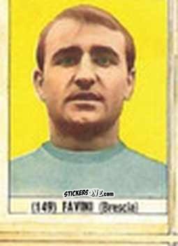 Sticker Favini - Calcio Italia 1965-66 n. 149 - Baggioli