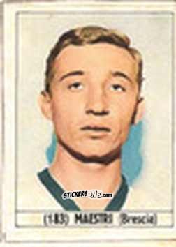 Sticker Maestri - Calcio Italia 1965-66 n. 183 - Baggioli
