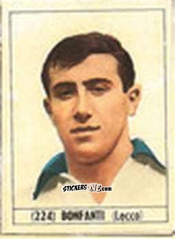 Sticker Bonfanti - Calcio Italia 1965-66 n. 224 - Baggioli