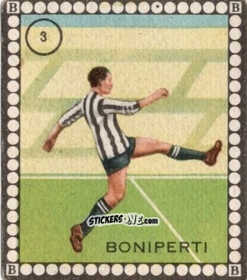 Sticker Boniperti - Albo per le figurine sportivo Stadio 1948-1949 n. 3 - B.E.A. / S.A.B.A.