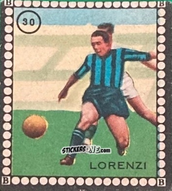 Figurina Lorenzi - Albo per le figurine sportivo Stadio 1948-1949 n. 30 - B.E.A. / S.A.B.A.