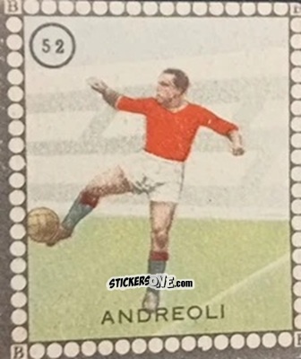 Sticker Andreoli - Albo per le figurine sportivo Stadio 1948-1949 n. 52 - B.E.A. / S.A.B.A.