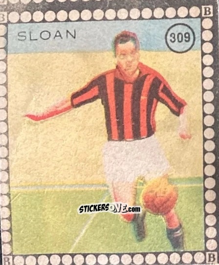 Figurina Sloan - Albo per le figurine sportivo Stadio 1948-1949 n. 309 - B.E.A. / S.A.B.A.