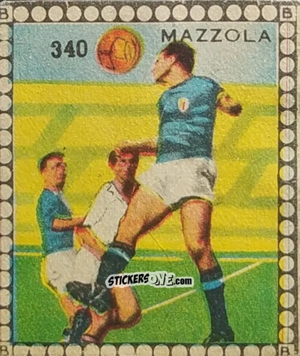 Figurina Mazzola - Albo per le figurine sportivo Stadio 1948-1949 n. 340 - B.E.A. / S.A.B.A.