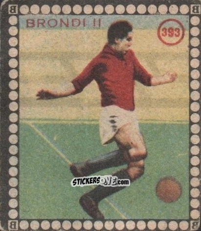 Sticker Brondi - Albo per le figurine sportivo Stadio 1948-1949 n. 393 - B.E.A. / S.A.B.A.