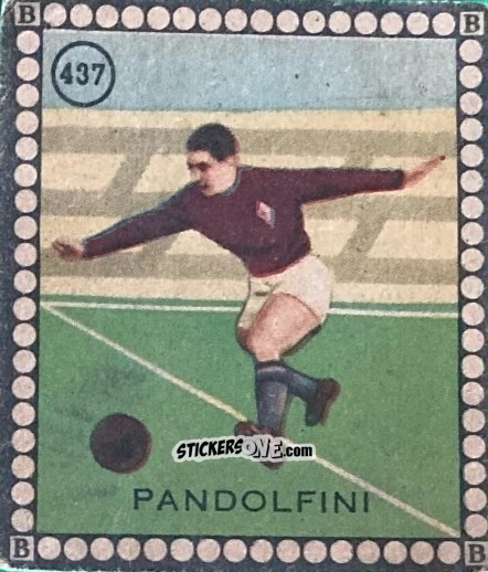 Sticker Pandolfini - Albo per le figurine sportivo Stadio 1948-1949 n. 437 - B.E.A. / S.A.B.A.