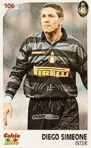 Cromo Diego Simeone - Campionato 1997-1998
 n. 106 - Calcio 2000
