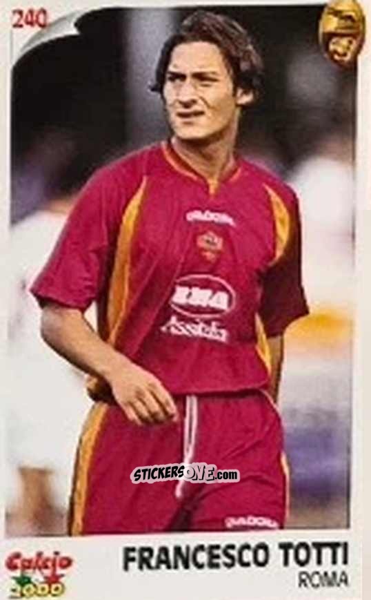 Sticker Francesco Totti - Campionato 1997-1998
 n. 240 - Calcio 2000
