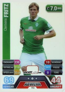 Cromo Clemens Fritz - German Fussball Bundesliga 2014-2015. Match Attax n. 44a - Topps