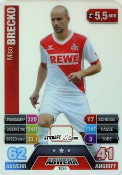 Cromo Miso Brecko - German Fussball Bundesliga 2014-2015. Match Attax n. 169a - Topps