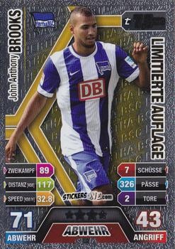 Figurina John Anthony Brooks - German Fussball Bundesliga 2014-2015. Match Attax n. L2 - Topps