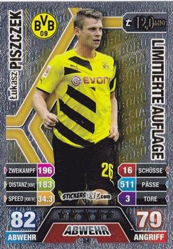 Figurina Lukasz Piszczek - German Fussball Bundesliga 2014-2015. Match Attax n. L4 - Topps