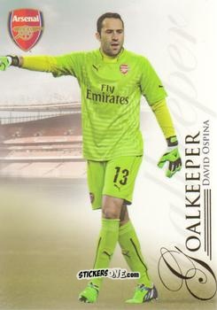 Sticker David Ospina - UNIQUE Arsenal 2015
 n. 2 - Futera
