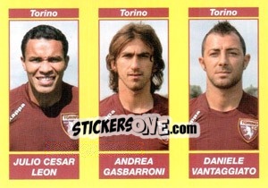 Figurina Julio Cesar Leon / Andrea Gasbarroni / Daniele Vantaggiato - Calciatori 2009-2010 n. 641 - Panini