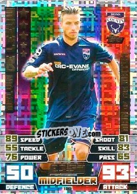 Cromo Melvin De Leeuw - SPFL 2014-2015. Match Attax n. 180 - Topps