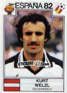 Figurina Kurt Welzl - FIFA World Cup España 1982 n. 143 - Panini