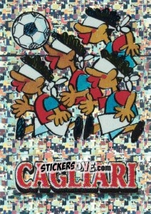 Cromo Cagliari (Mascotte) - Calcio Coppe 1996-1997 n. K - Panini