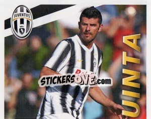 Cromo Iaquinta in Azione - Juventus 2011-2012 n. 256 - Footprint