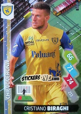 Cromo Cristiano Biraghi - Calciatori 2014-2015. Adrenalyn XL n. 67 - Panini