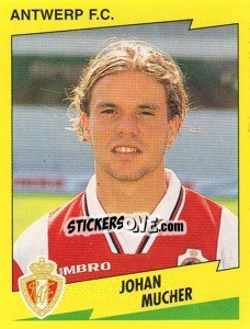 Cromo Johan Mucher - Football Belgium 1997-1998 n. 55 - Panini