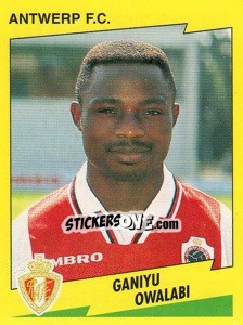 Cromo Ganiyu Owalabi - Football Belgium 1997-1998 n. 62 - Panini
